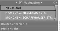 3. "Zieleingabe" auswählen und Controller drücken.