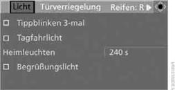 6. "Tippblinken 3-mal" auswählen und Controller drücken.