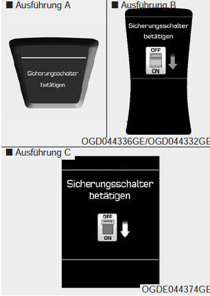 Sicherungsschalter betätigen