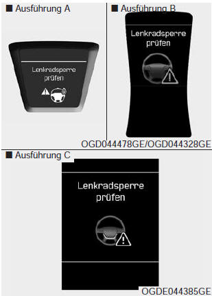 Lenkradsperre prüfen