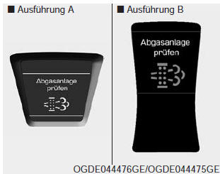 DPF-Warnung (Dieselpartikelfilter)