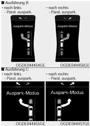  Ausparkmodus auswählen