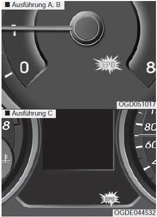 EPB-Störungsanzeige