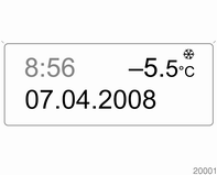 Ein Temperaturabfall wird sofort angezeigt, ein Temperaturanstieg mit Verzögerung.