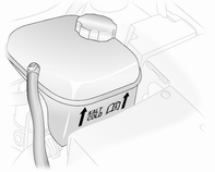 Bei kaltem Kühlsystem sollte der Kühlmittelstand gerade über der KALT/COLD-Markierung