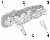 5. Glühlampe herausnehmen und neue Glühlampe einsetzen.