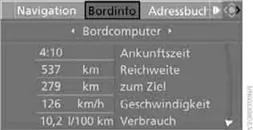 4. "Bordcomputer" auswählen und Controller drücken.