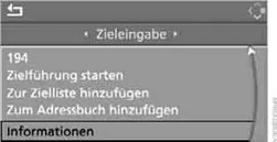 "Informationen" auswählen und Controller