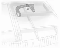 Bei der Limousine ist die Kugelstange in einem Beutel in der Cargo-Box des Laderaums