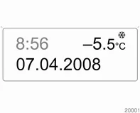 Ein Temperaturabfall wird sofort angezeigt, ein Temperaturanstieg mit Verzögerung.