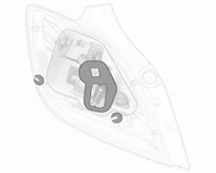 8. Sicherstellen, dass die Dichtungen am Lampenträger und an den Befestigungsschrauben