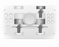 Menüpunkte über Menüs und mit den Tasten auf dem Infotainment System auswählen.